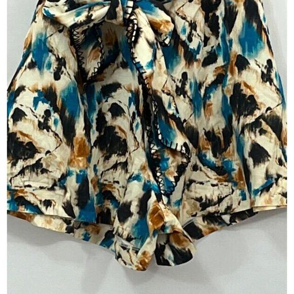 HUNTER BELL Sz 8 Ashton Shorts Tie Dye Linen Blend NWT - Picture 7 of 9